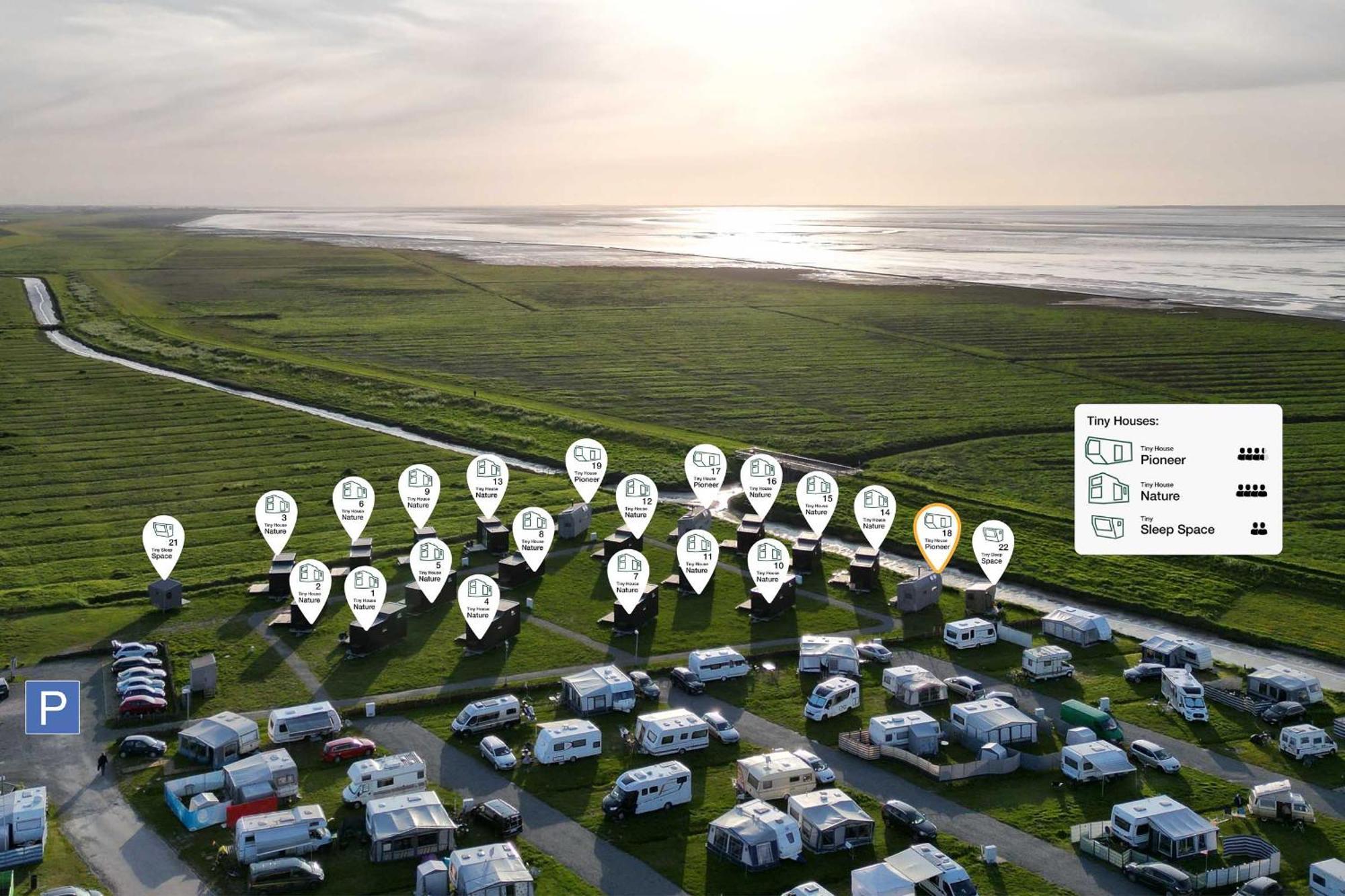 Tiny House Pioneer 18 Zur Meerseite - Green Tiny Village Harlesiel Carolinensiel Dış mekan fotoğraf